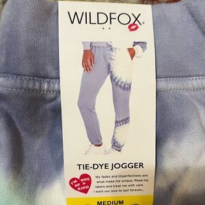NWT WILDFOX ONE OF A KIND TIE DYE JOGGERS